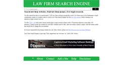 Desktop Screenshot of lawfirmsearchengine.com