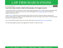 Tablet Screenshot of lawfirmsearchengine.com